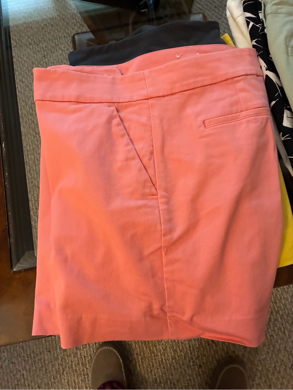 LOFT Coral Pink shorts with Tailored Front